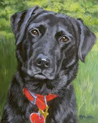 Black Lab, Custom Pet Portrait Painting, Labrador Retriever, Black Dog Painting, Custom Dog Portrait, Original 8x10 Dog Art by Hope Lane - Etsy