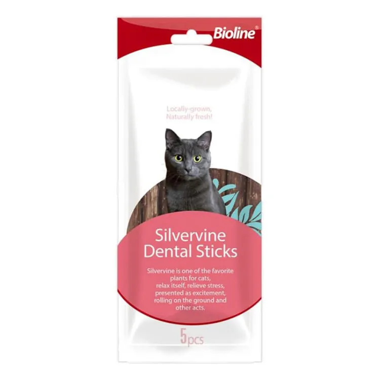 تشویقی دنتال گربه چوب سیلورواین بایولاین