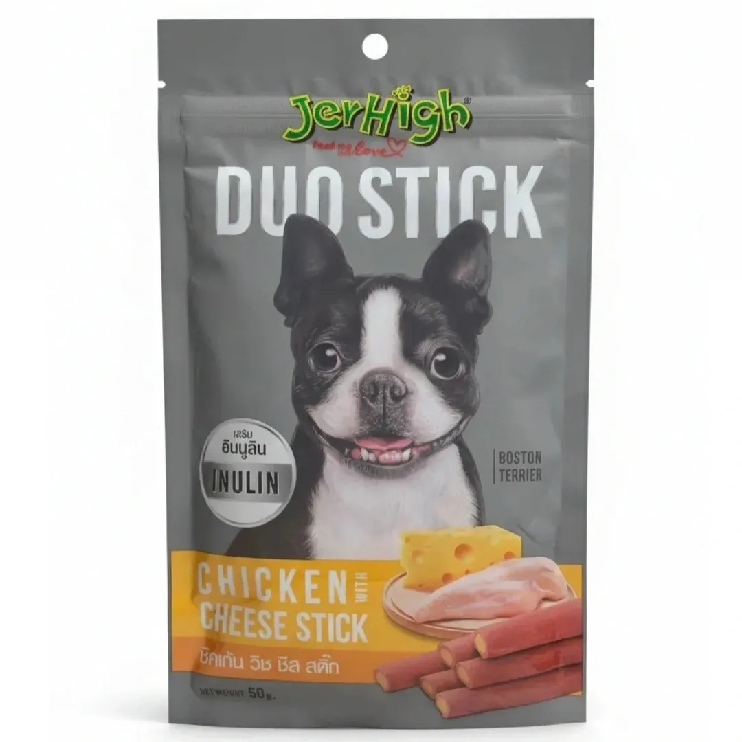 تشویقی سگ جرهای استیک مرغ و پنیر ۵۰ گرم