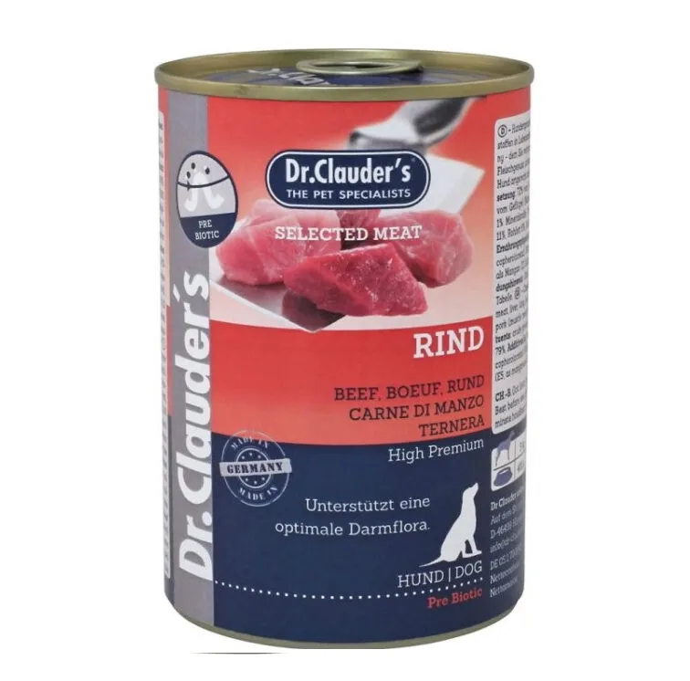 کنسرو غذای سگ دکتر کلادرز طعم گوشت گاو