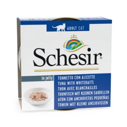 کنسرو گربه شسیر با طعم تن و ماهی سفید