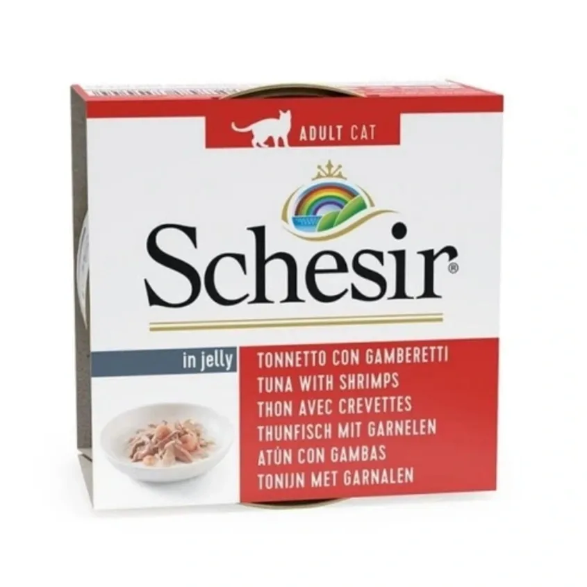 کنسرو گربه شسیر با طعم تن و میگو