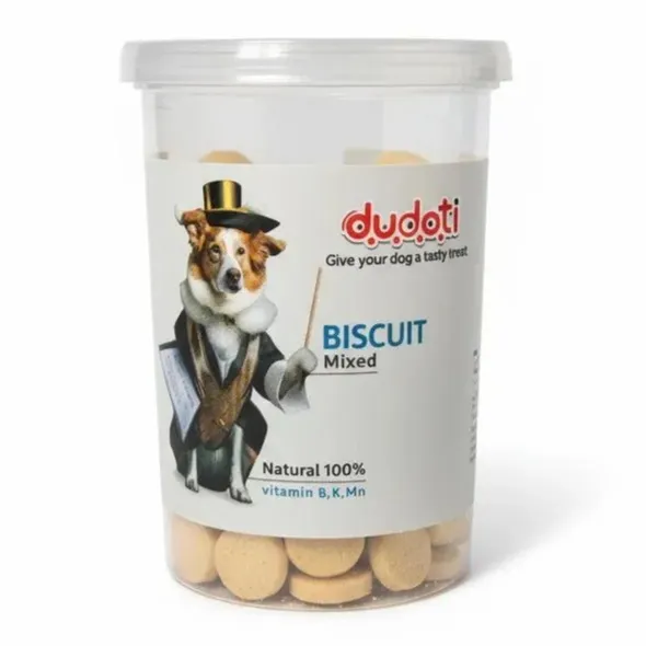 بیسکویت تشویقی سگ دودوتی (Dudoti) مدل مخلوط (Mixed) غنی شده با ویتامین