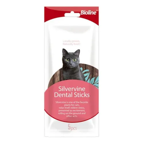 تشویقی دنتال گربه چوب سیلورواین بایولاین