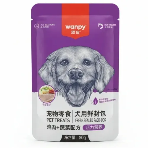 پوچ سگ ونپی مرغ و سبزیجات ۸۰ گرم