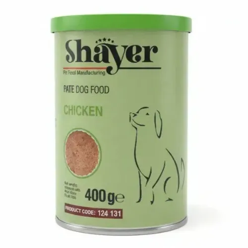 کنسرو غذای سگ شایر مدل پته مرغ وزن ۴۰۰ گرم