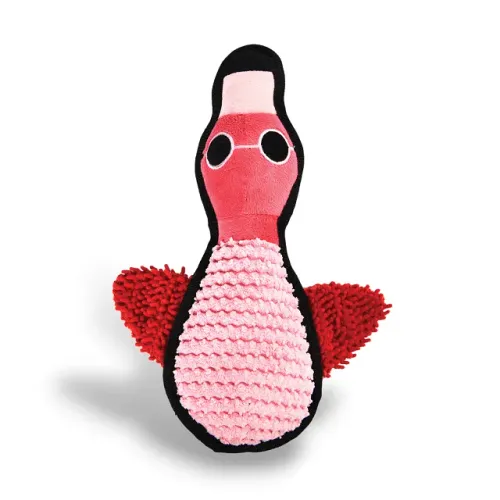 اسباب بازی صدادار سگ مدل فلامینگو صورتی برند Muwa