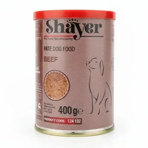 کنسرو غذای سگ شایر مدل پته گوساله