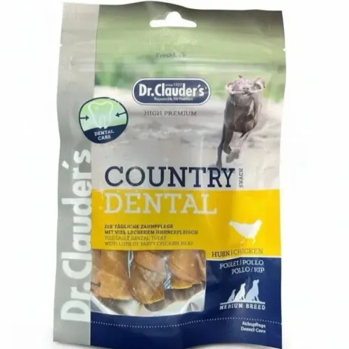 تشویقی دنتال سگ دکتر کلادرز مدل Country Dental  با طعم مرغ