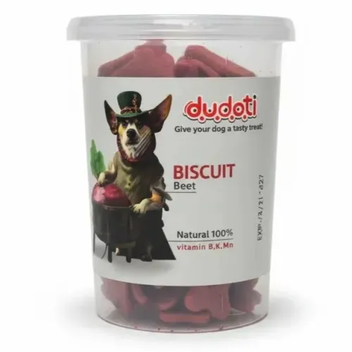 بیسکویت سگ دودوتی با طعم چغندر (Beet) - تشویقی طبیعی و ویتامینه