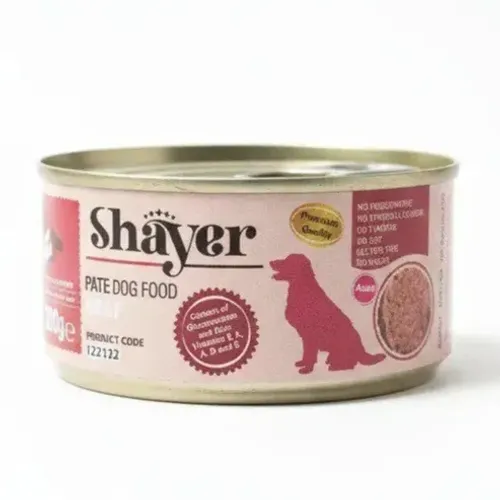 کنسرو غذای سگ شایر مدل پته با طعم گوشت گاو وزن 200 گرم