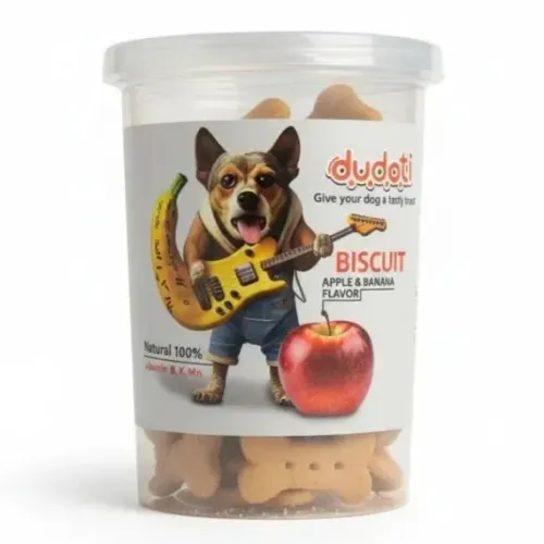 بیسکویت تشویقی سگ دودوتی با طعم سیب و موز